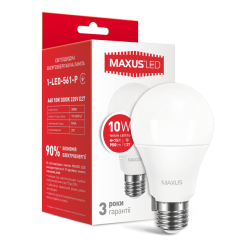 LED лампа MAXUS A60 10W теплый свет E27 (1-LED-561-P)